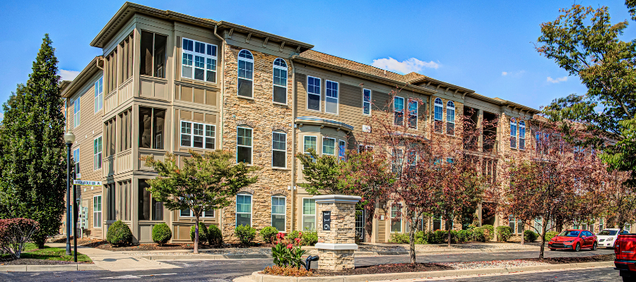 Exterior shot of One One Six Apartments' building